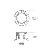 Partsland Potentiometer knob Gibson style - Gibson style set