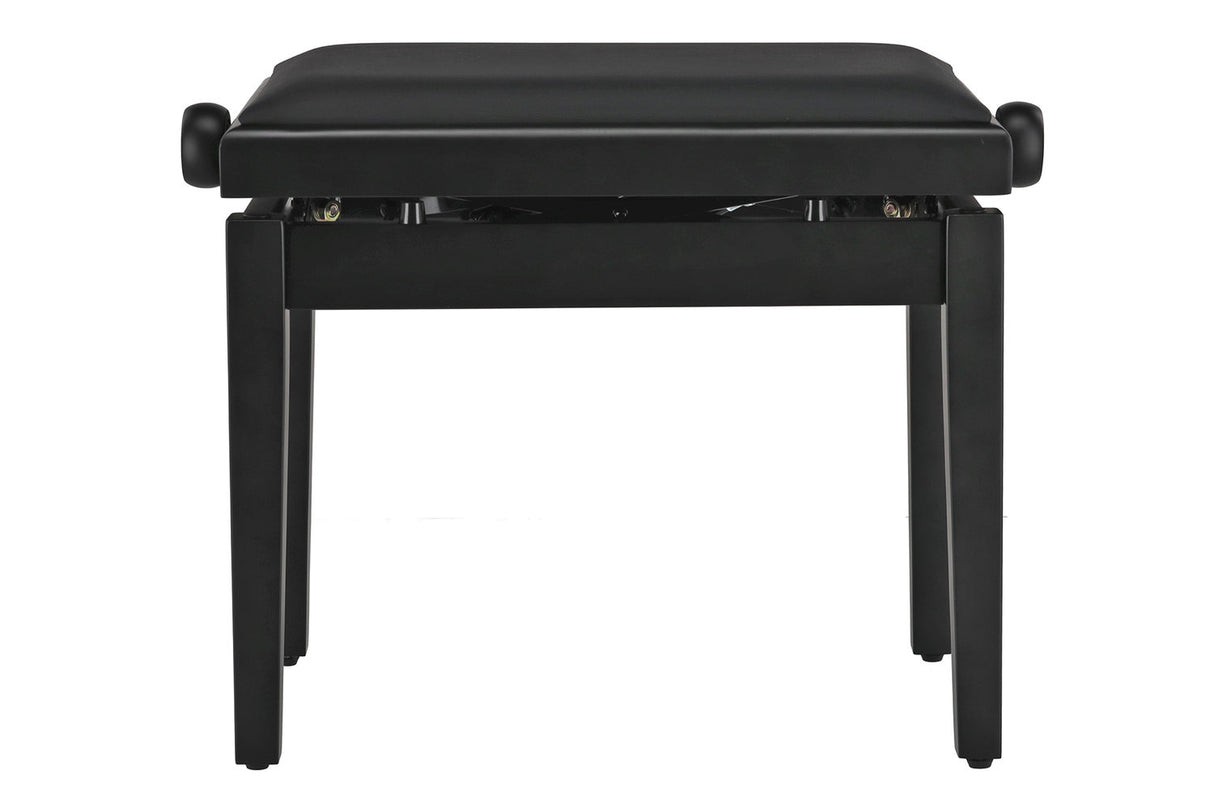 GEWA Deluxe Autolift piano bench, vinyl - Black matte (Black seat)