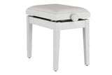 GEWA Deluxe Autolift piano bench, vinyl - White matte (White seat)