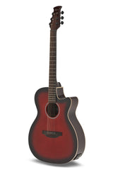 Applause E-Acoustic Guitars Jump OM Electro Cut Gloss - Cherry Burst (AEO-69-CB)