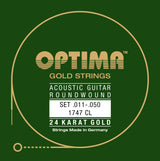 Optima Strings for Acoustic Guitars Gold strings - Set (1747CL)