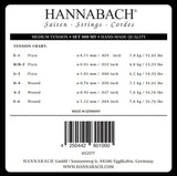 Hannabach Strings for classical guitar Serie 800 Medium tension Silver plated - Set medium (800MT)