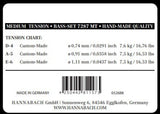 Hannabach Strings for classical guitar Series 728 Medium Tension Custom Made - 3 bass strings medium (7287MT)