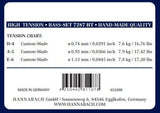 Hannabach Strings for classical guitar Series 728 High Tension Custom Made - 3 bass strings high (7287HT)