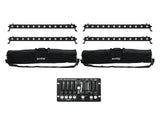 EUROLITE Set 4x LED BAR-12 QCL RGBW + 2x Soft Bag + Controller