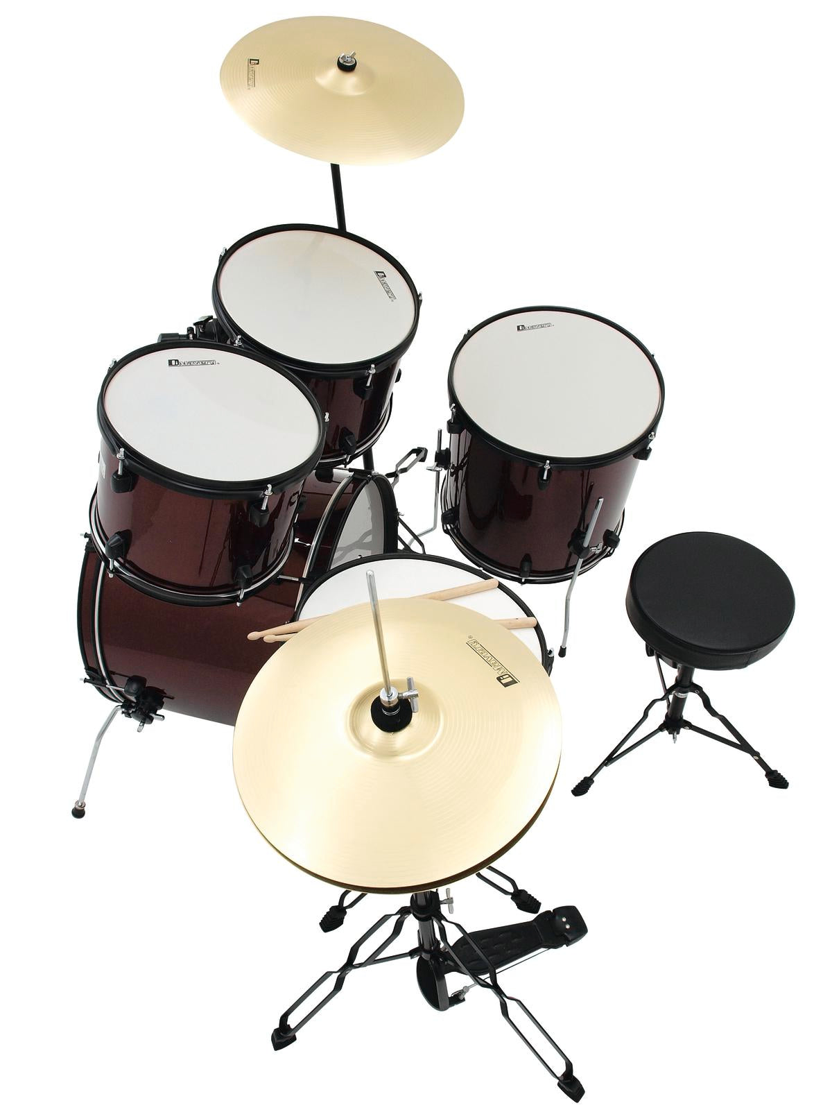 DiMavery DS-200 Drum Kit, Red