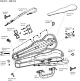 GEWA Backpack fitting Shaped violin/viola case - 2 backpack straps