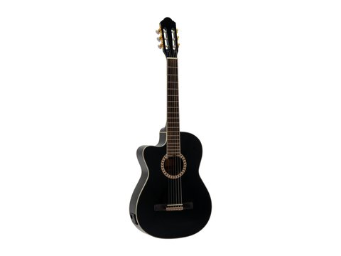 DiMavery CN-600L Classical Guitar, Black