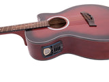 DiMavery AW-400 Western Guitar - Redburst