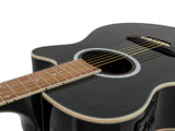 DiMavery AW-400 Western Guitar - Black
