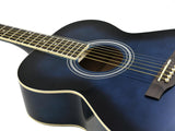 DiMavery AW-303 Western Guitar - Blue burst
