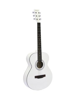 DiMavery AW-303 Western Guitar - White