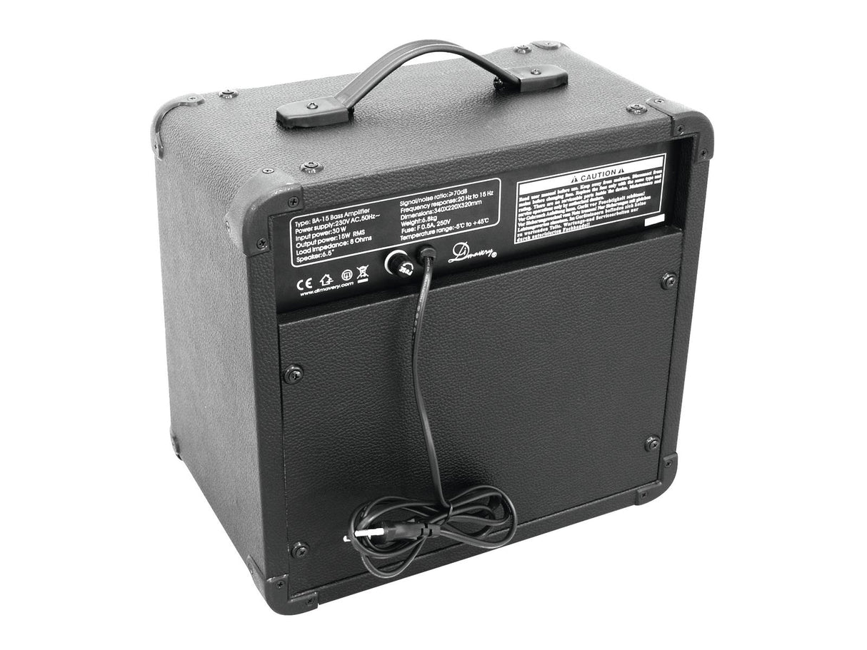 DiMavery BA-15 Bass Amplifier 15W Black