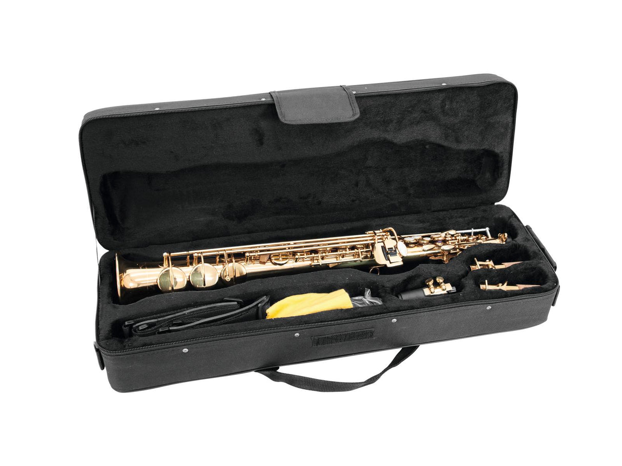 DiMavery SP-10 Bb Soprano Saxophone, Gold 
