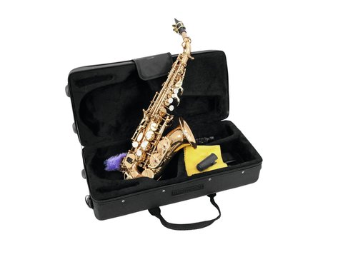 DiMavery SP-20 Bb Soprano Saxophone, Gold 