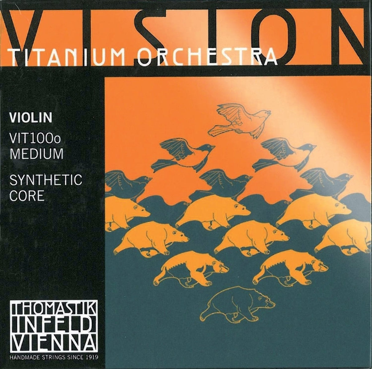Thomastik-Infeld Violins strings Vision Titanium orchestra synthetic core - Medium (VIT03o)