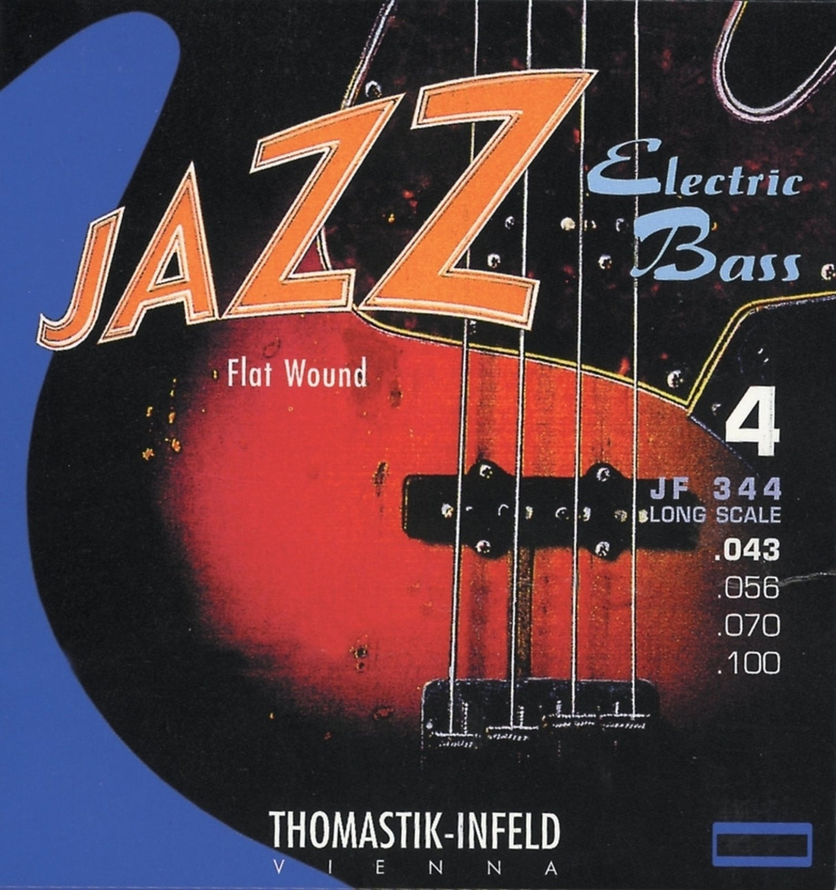 Thomastik-Infeld E-bass strings Jazz Bass flatwound - set, 4-string short (JF324)
