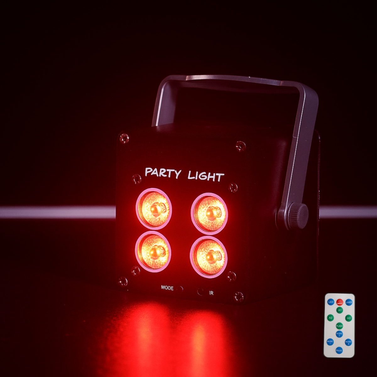 LIGHT4ME ACCU PAR 4x3W rechargeable spotlight 360