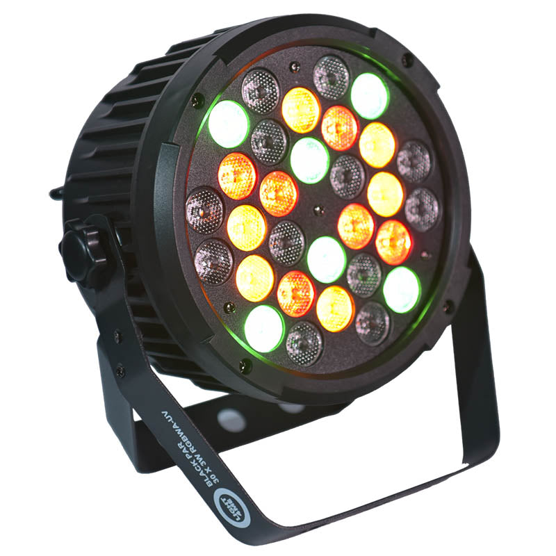 LIGHT4ME BLACK PAR 30x3W RGBA-UV LED pålidelig scenespotlight