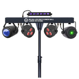 LIGHT4ME T-BAR LED PAR BLOMSTERKUGLE LASER UV STROBE diskotekbelysning multieffekt