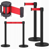 NN RCB 1 set of barrier posts in black