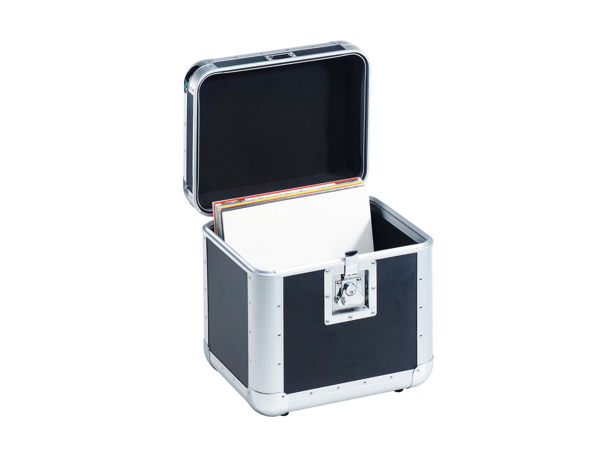 ROADINGER Record Case ALU 75/25, rounded, bk