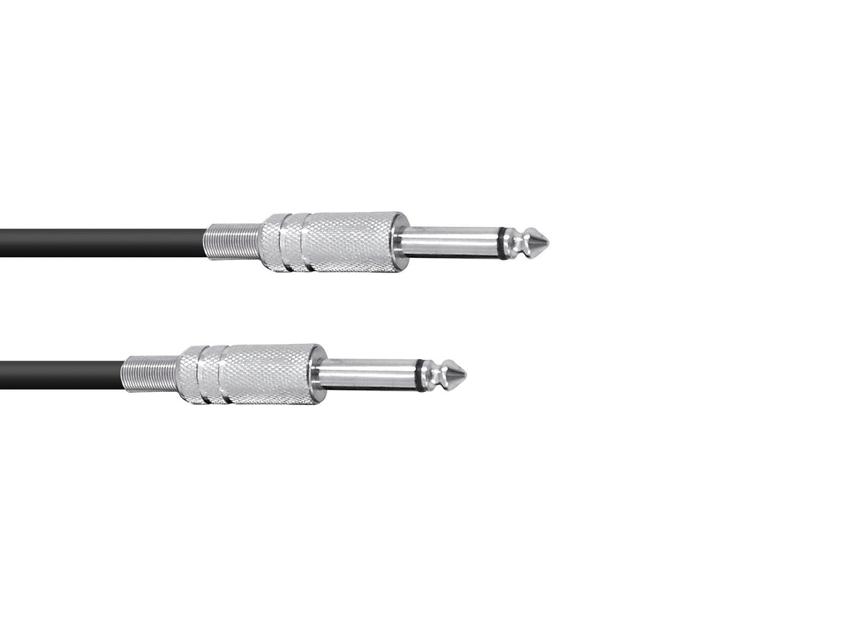 OMNITRONIC Jack Cable 6.3 mono 1.5m bk