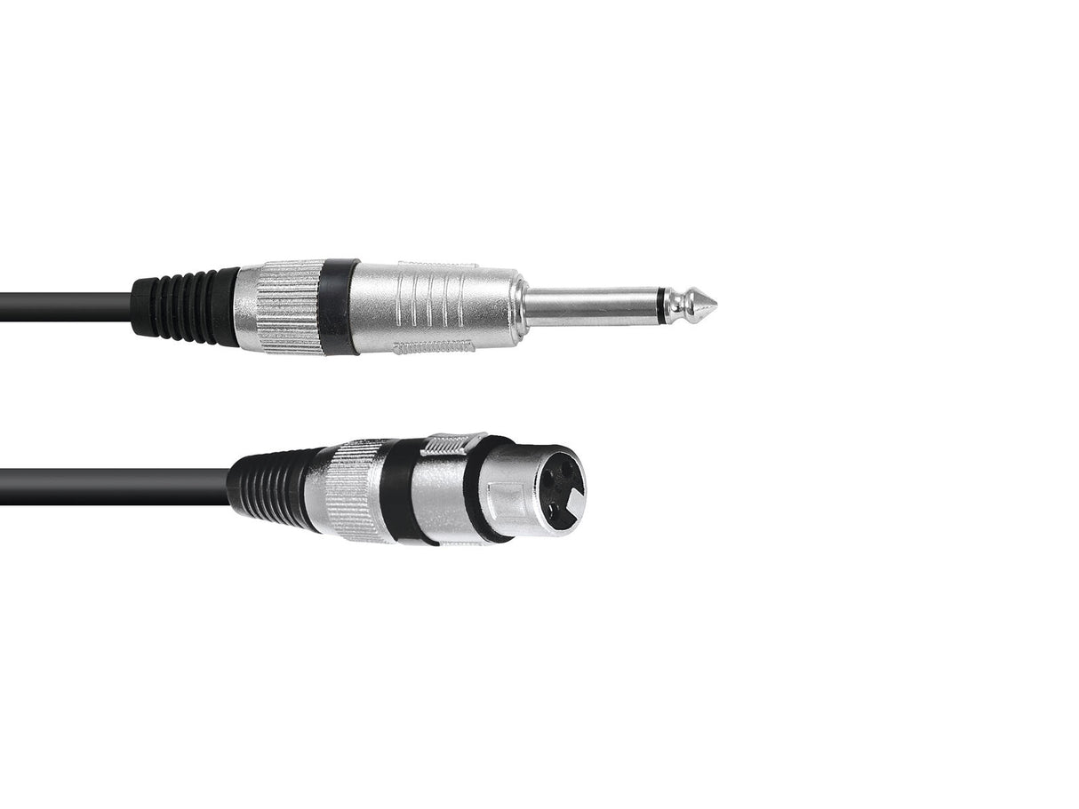 OMNITRONIC Adapter Cable XLR(F)/Jack mono 2m bk