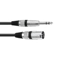 OMNITRONIC Adapter Cable XLR(M)/Jack stereo 0.9m bk