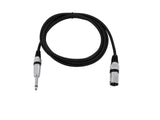 OMNITRONIC Adapter Cable XLR(M)/Jack mono 2m bk