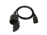OMNITRONIC Adapter Cable IEC(M)/Safety Plug(F) 1m