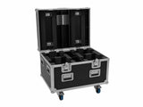 EUROLITE Set 2x LED TMH-X4 Moving Head Wash Zoom wh + EU Case with wheels