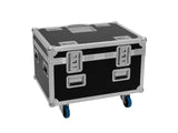 ROADINGER Flightcase 4x LED TMH-X4 with wheels