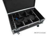 ROADINGER Flightcase 6x AKKU UP-4 QCL Spot QuickDMX MK2 with charging function and wheels