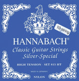 Hannabach strings for classical guitar Series 815 High Tension for 8/10-string guitar Silver Special - 8-string high set (81508ZHT)