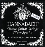 Hannabach strings for classical guitar Series 815 for 8/10-string guitar / medium tension Silver Special - 8-string medium set (81508ZMT)