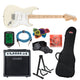 Fender Squier Affinity Stratocaster Electric Guitar Starter Kit (Olympic White)