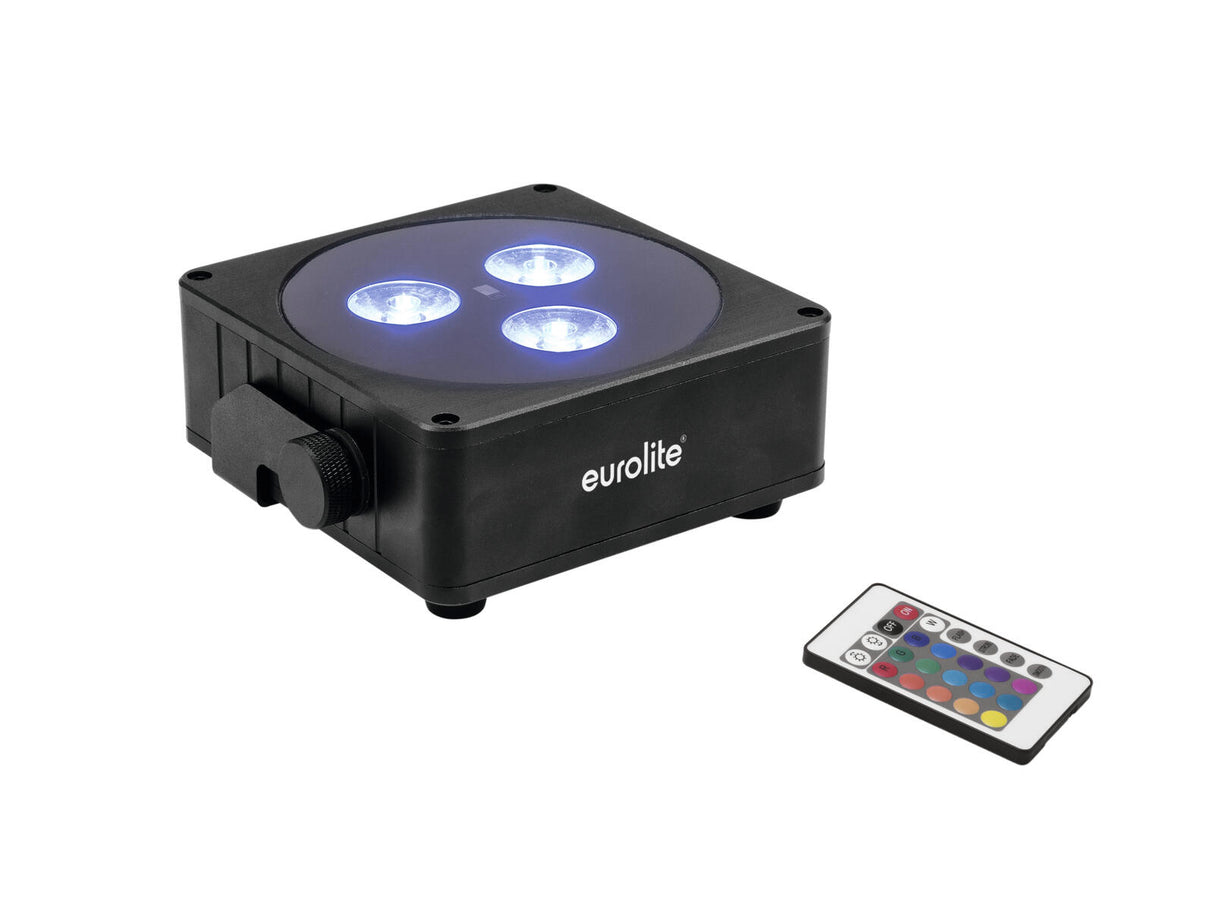 EUROLITE Set AKKU 2x Flat light 3 bk + Bar-6 + Stands