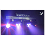 LIGHT4ME T-BAR LED PAR BLOMSTERKUGLE LASER UV STROBE diskotekbelysning multieffekt