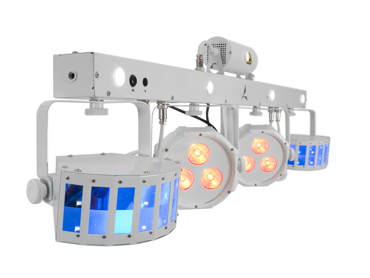 EUROLITE Set LED KLS Laser Bar FX Light Set white + BPS-3 Loudspeaker Stand white