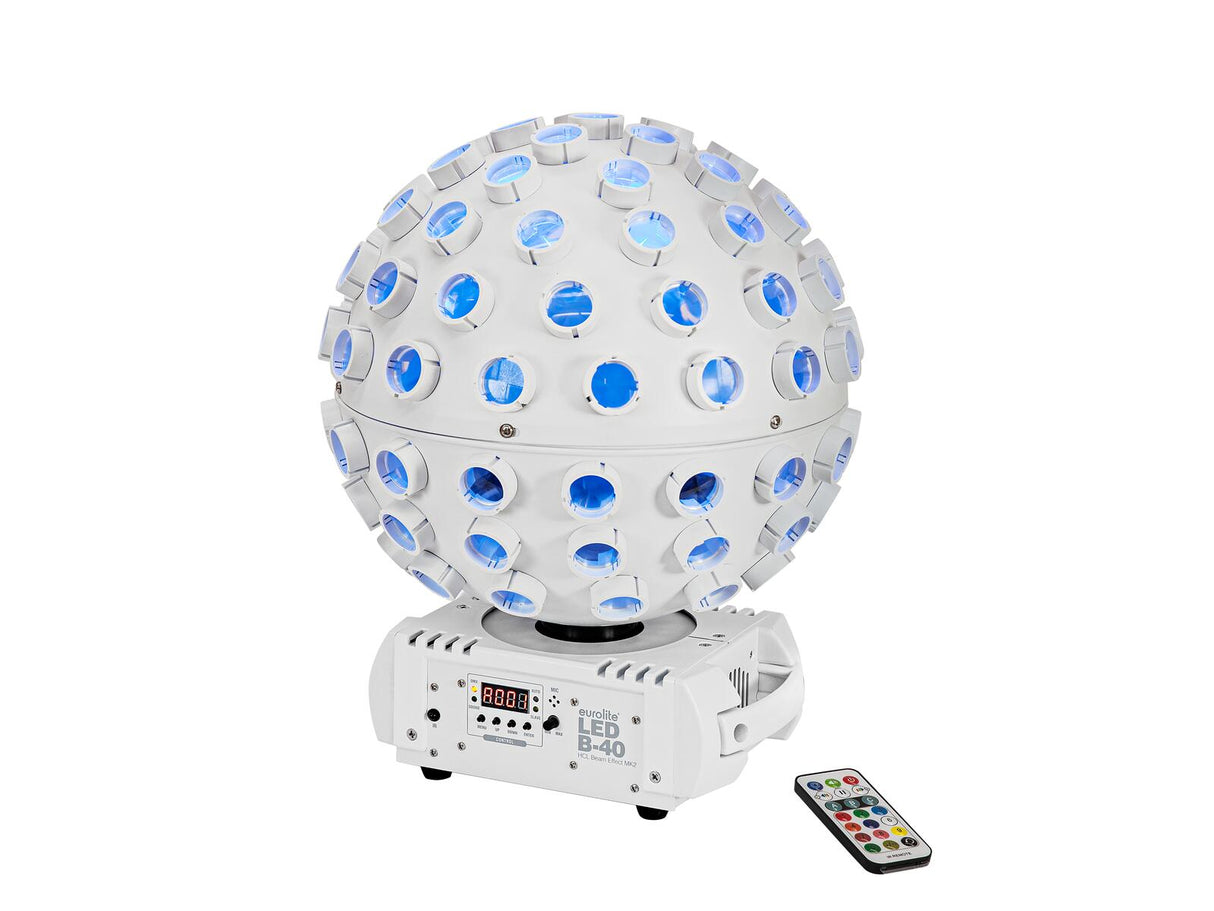 EUROLITE Set LED B-40 HCL Beam Effect MK2 wh + Case