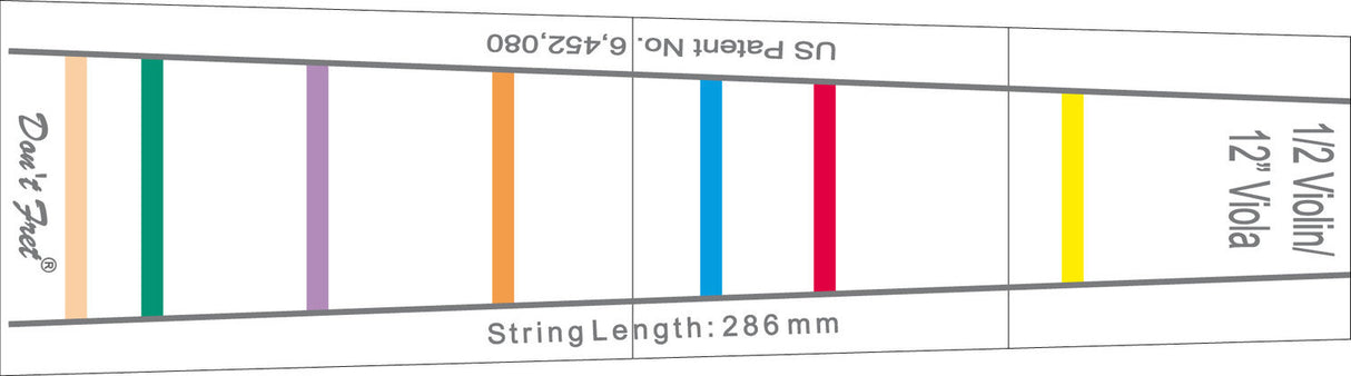 GEWA Fingerboard marking Don't Fret - 1/8 Cellos