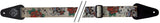 GEWA F&S Tattoo Edition straps for Guitars - Skulls and Roses White