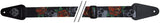 GEWA F&S Tattoo Edition straps for Guitars - Skulls and Roses Black
