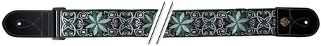GEWA F&S Folk Jacquard straps for Guitars - Green-White