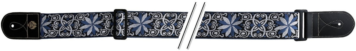 GEWA F&S Folk Jacquard straps for Guitars - Blue-White