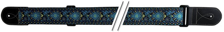 GEWA F&S Folk Jacquard straps for Guitars - Blue-Yellow