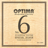 Optima strings for classical guitar No. 6 Special Silver - Set Nylon medium (NO6.SNMT)