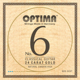 Optima Strings for classic guitars No. 6 24 carat gold - Set Carbon Gold high (NO6.GCHT)