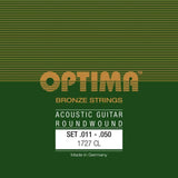 Optima Strings for Acoustic Guitars Bronze strings - Custom-light set (1727CL)